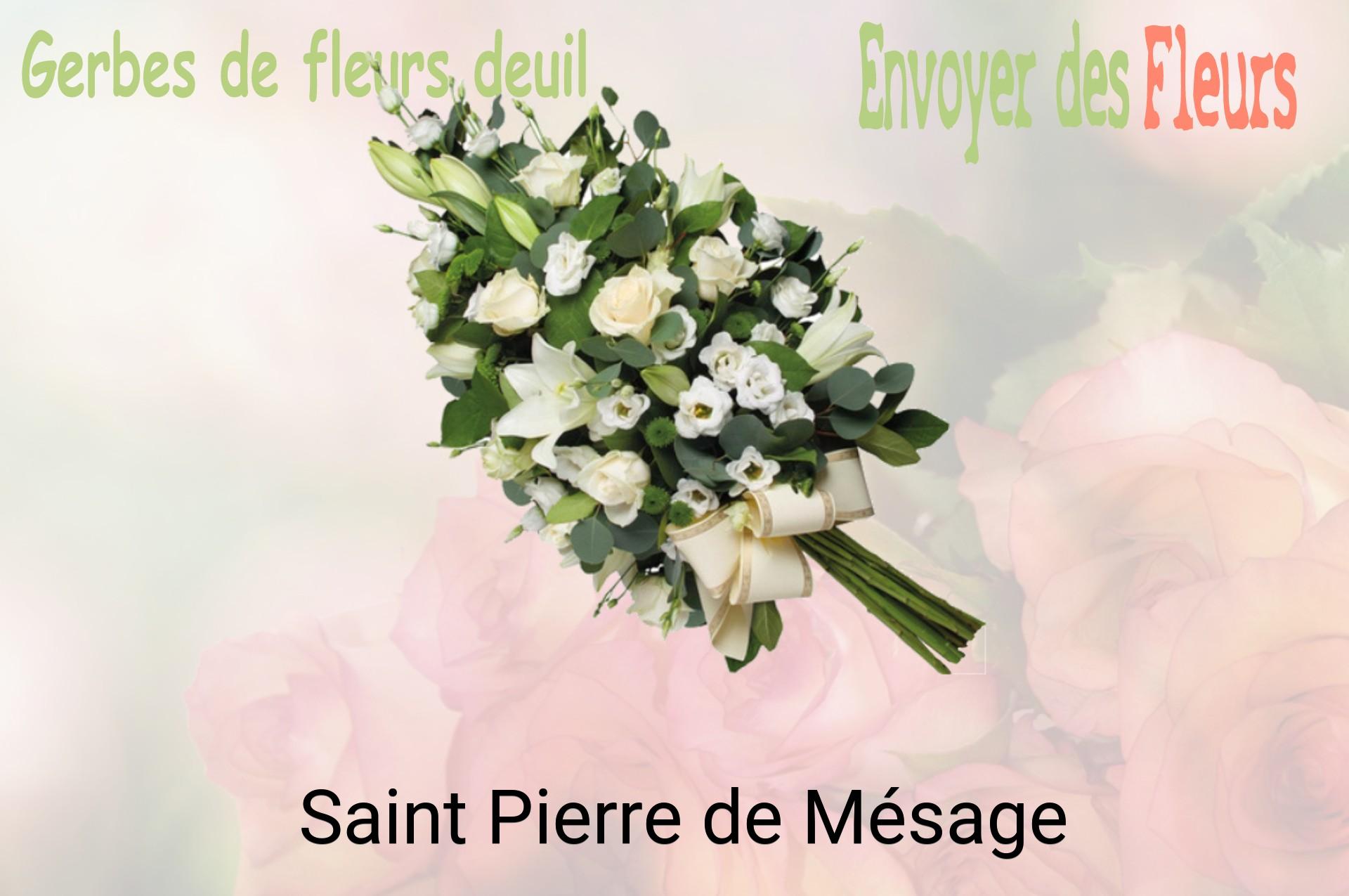 Gerbe de fleurs de deuil livrée à Saint-Pierre-de-Mésage
